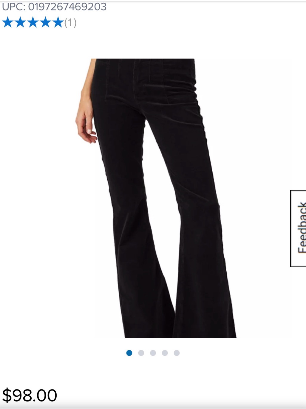 We The Free Women's Black Flare Wide Leg Jeans